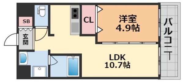 Ｍｉｎｔ　Ｅｌｖｉｔａ（ミント　エルヴィータ）の物件間取画像